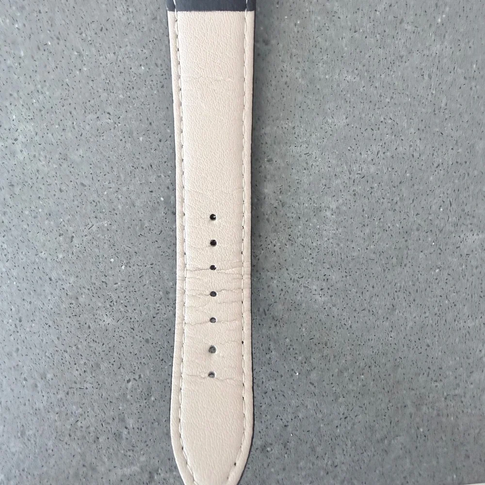 Larsson & Jennings Swiss Made Gold Black Leather Watch 5ATM needs battery